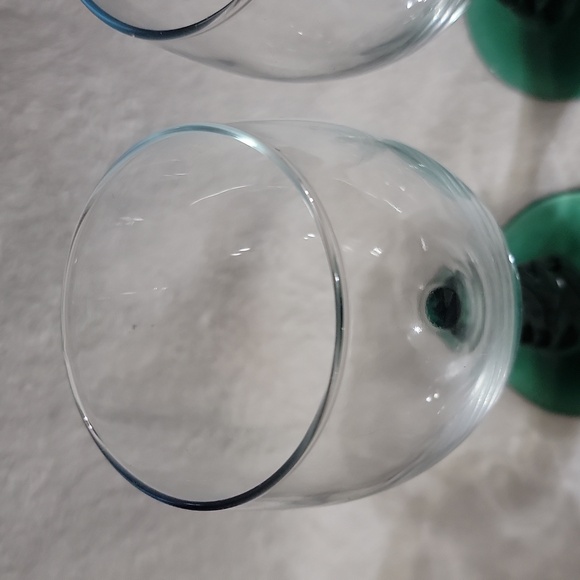 Vintage Libbey Glass Christmas tree stem goblets - Picture 7 of 8